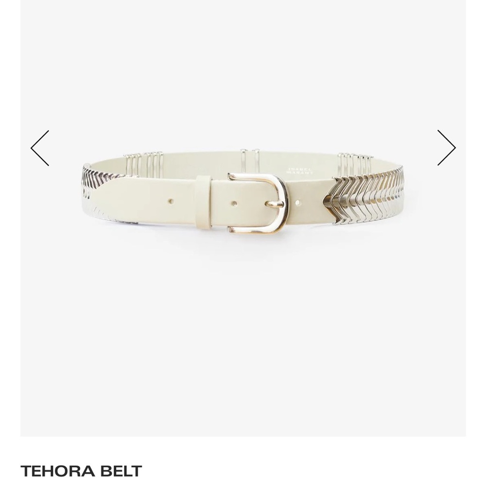 NWOT Isabel Marant Tehora Chalk Belt - 70